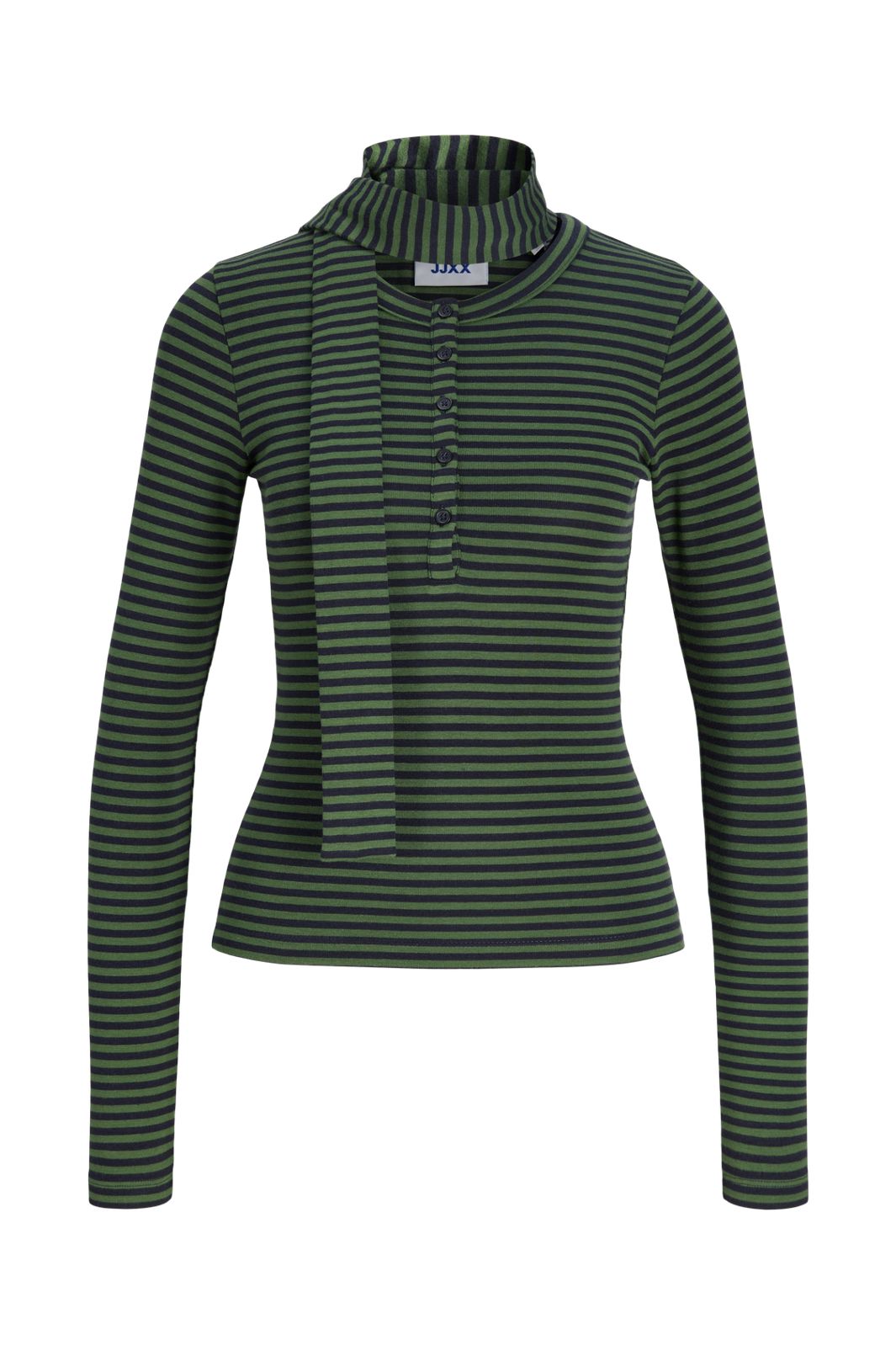 Jjxx - Jxstar Ls Scarf Top - 5126379 Artichoke Green Night Sky