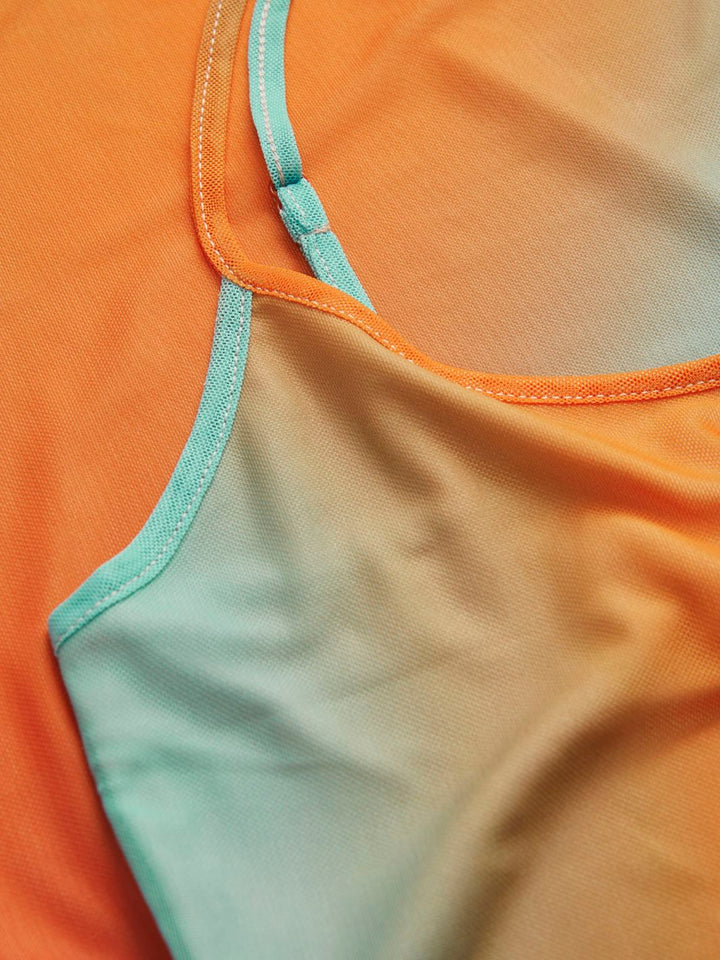 Jjxx - Jxstella Mesh Singlet Mini Dress - 4765365 Morning Glory Colorful Blur