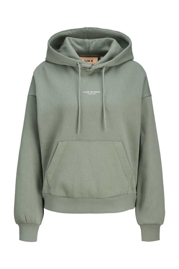 Jjxx - Jxstudio Vesterbro Ls Rlx Hood Swt - 4797431 Sea Spray Bright White Jjxx Studio