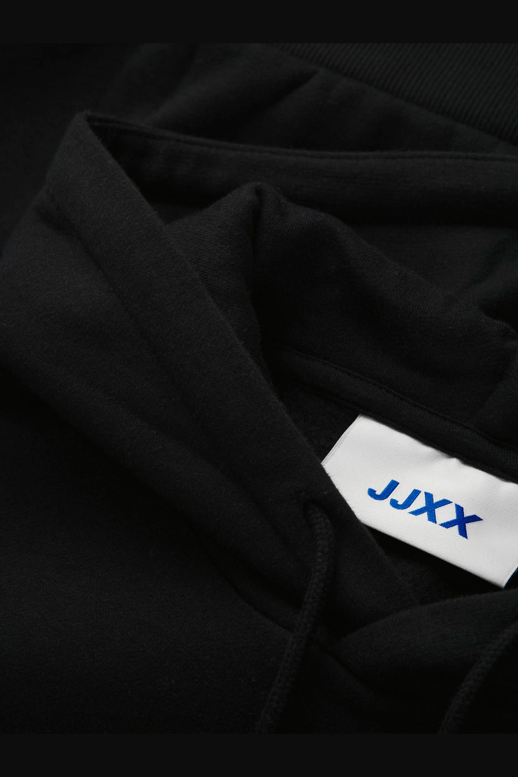 Jjxx - Jxstudio Vesterbro Ls Rlx Hood Swt - 4846035 Black Bright White Jjxx Studio