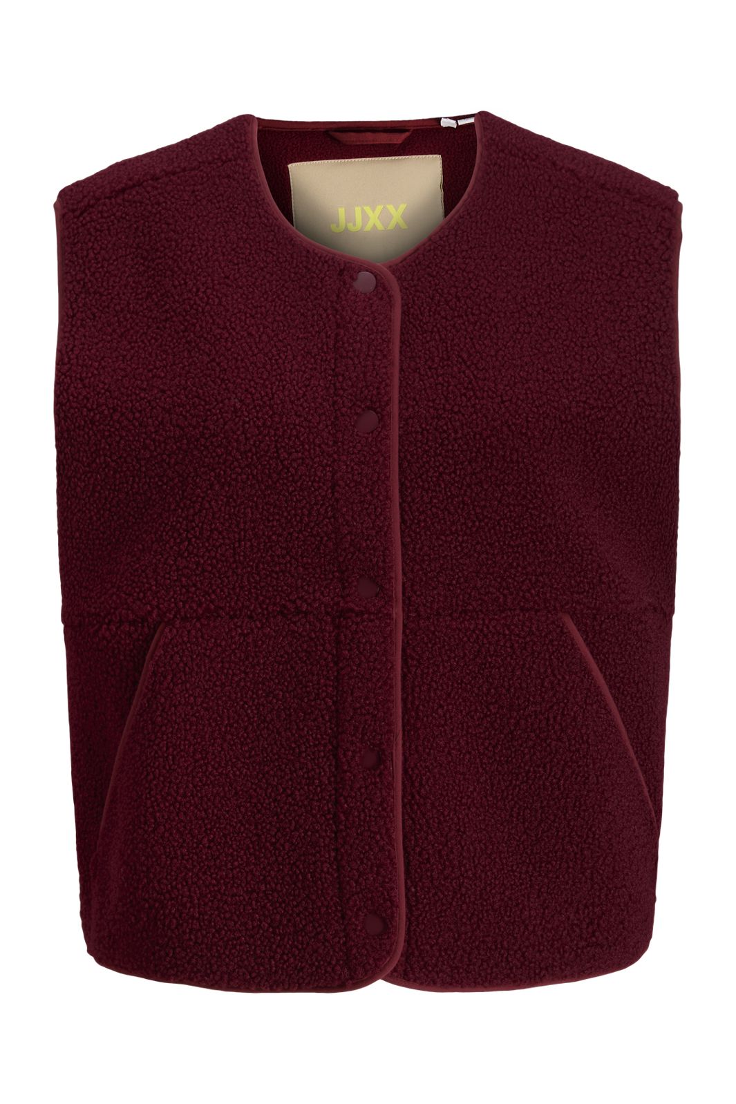 Jjxx - Jxvera Teddy Vest Sn - 4903376 Cabernet