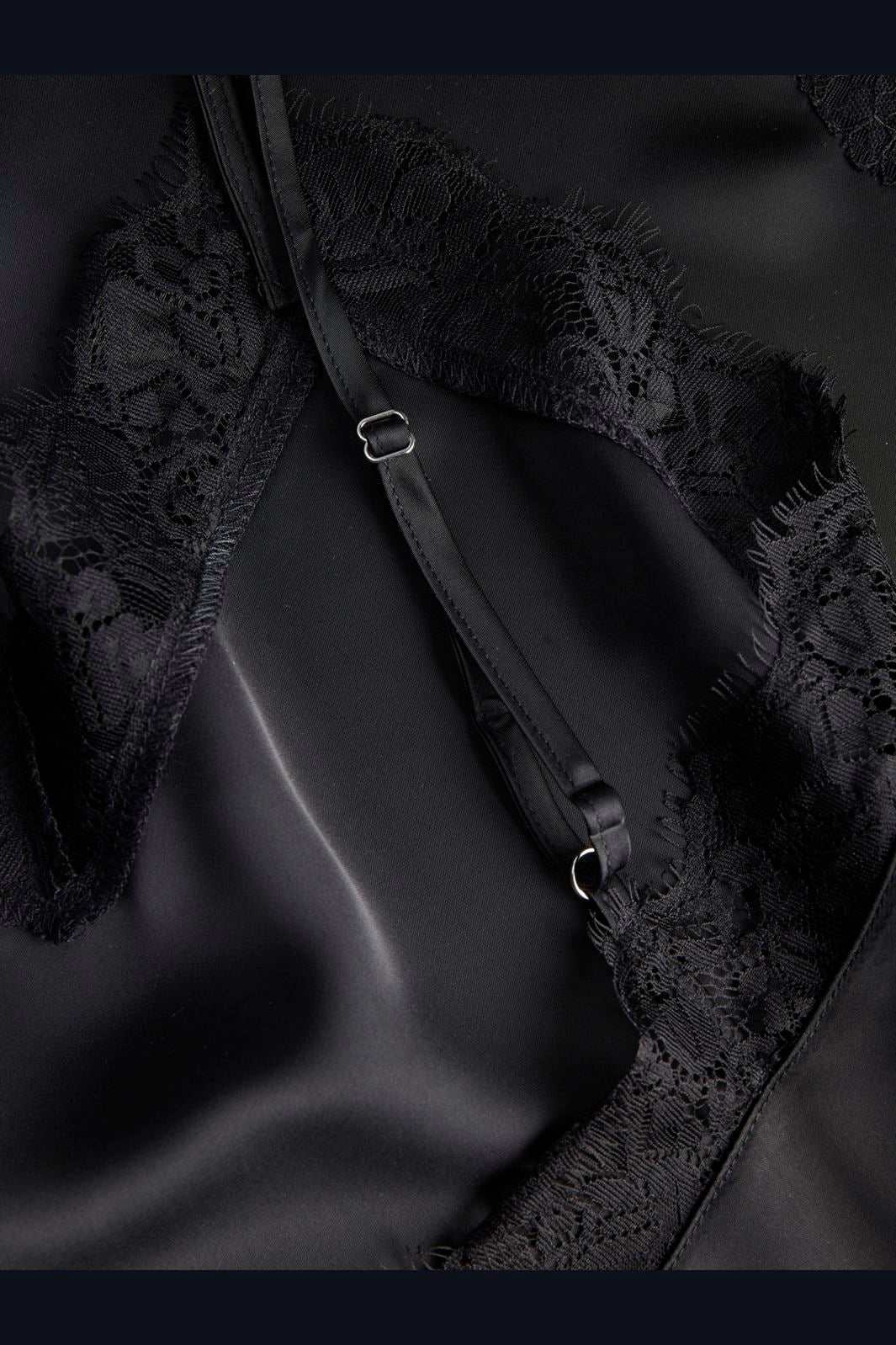 Jjxx - Jxvima Satin Sl Lace Mix Dress Ln - 5107926 Black