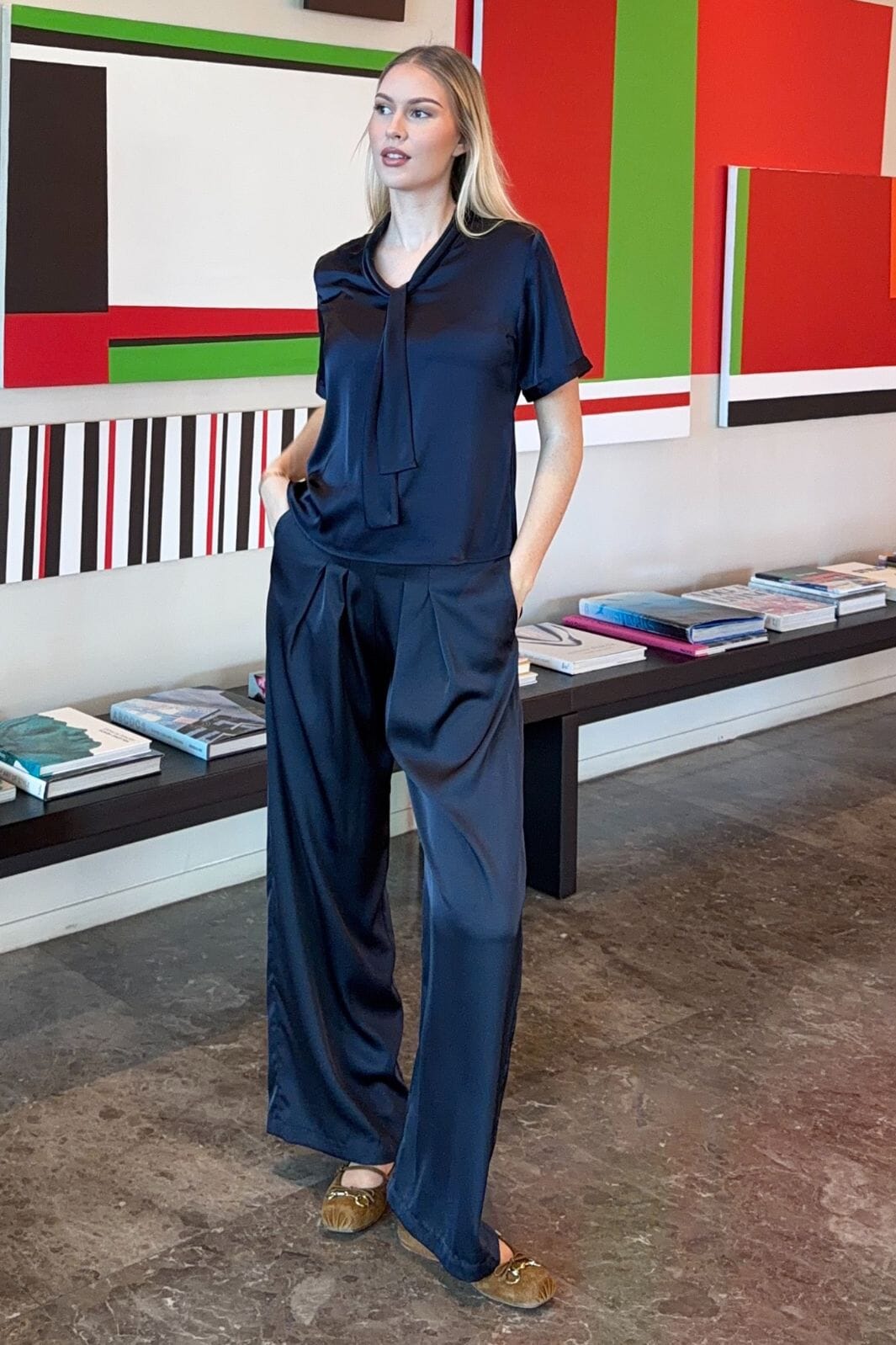 Karmamia - Blake Pants 2344 - Hammered Sapphire Bukser 