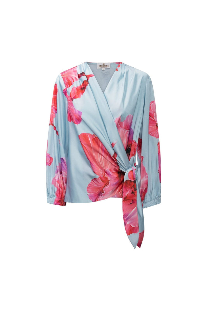 Karmamia - Elena Blouse 2524 - Fuchsia Maxi Flower