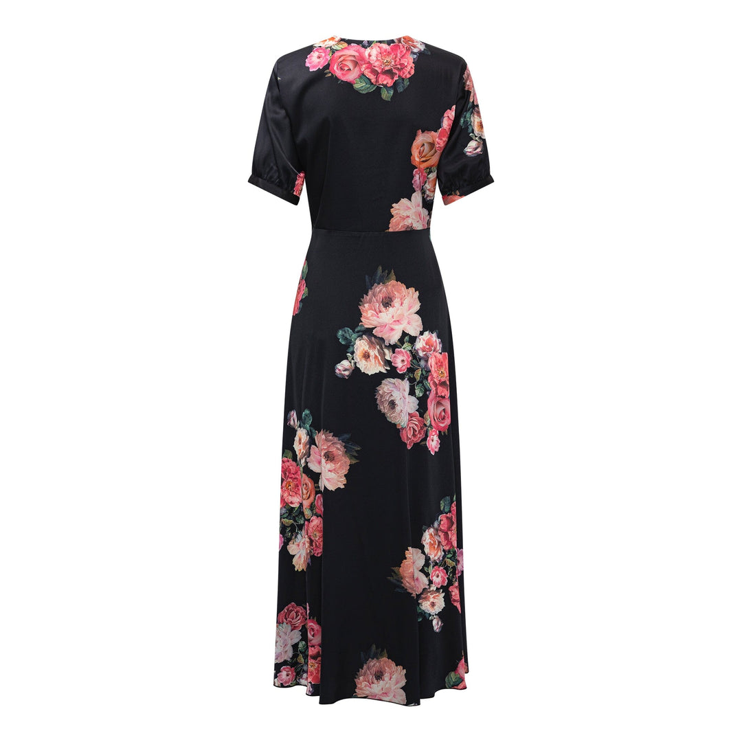 Karmamia - Faye Dress 2384 - Fiori Noir Kjoler 