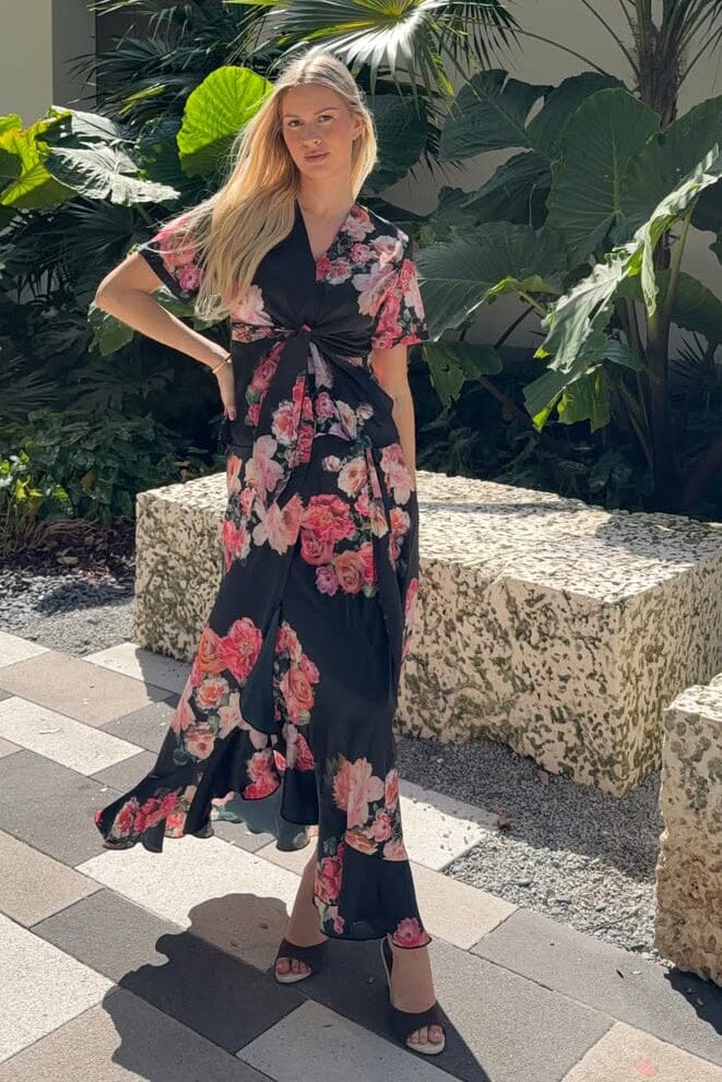 Karmamia - Faye Dress 2384 - Fiori Noir Kjoler 