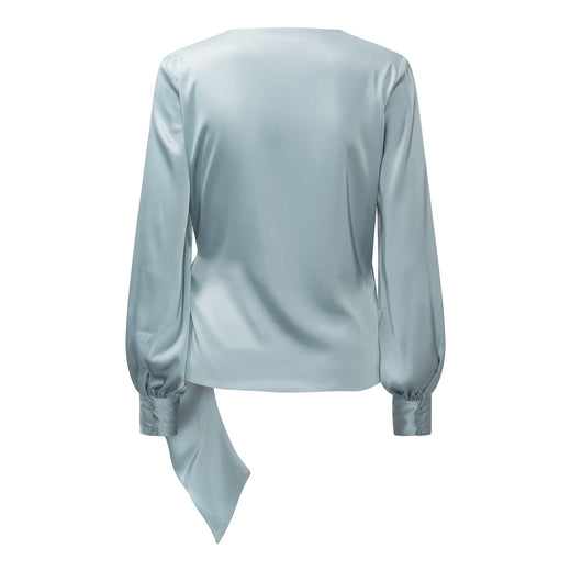 Karmamia - Ines Blouse 2375 - Semi Rich Sky Blue Bluser 