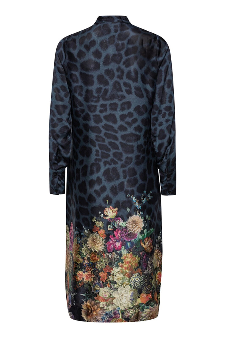 Karmamia - Joelle Dress - Navy Flower Leopard