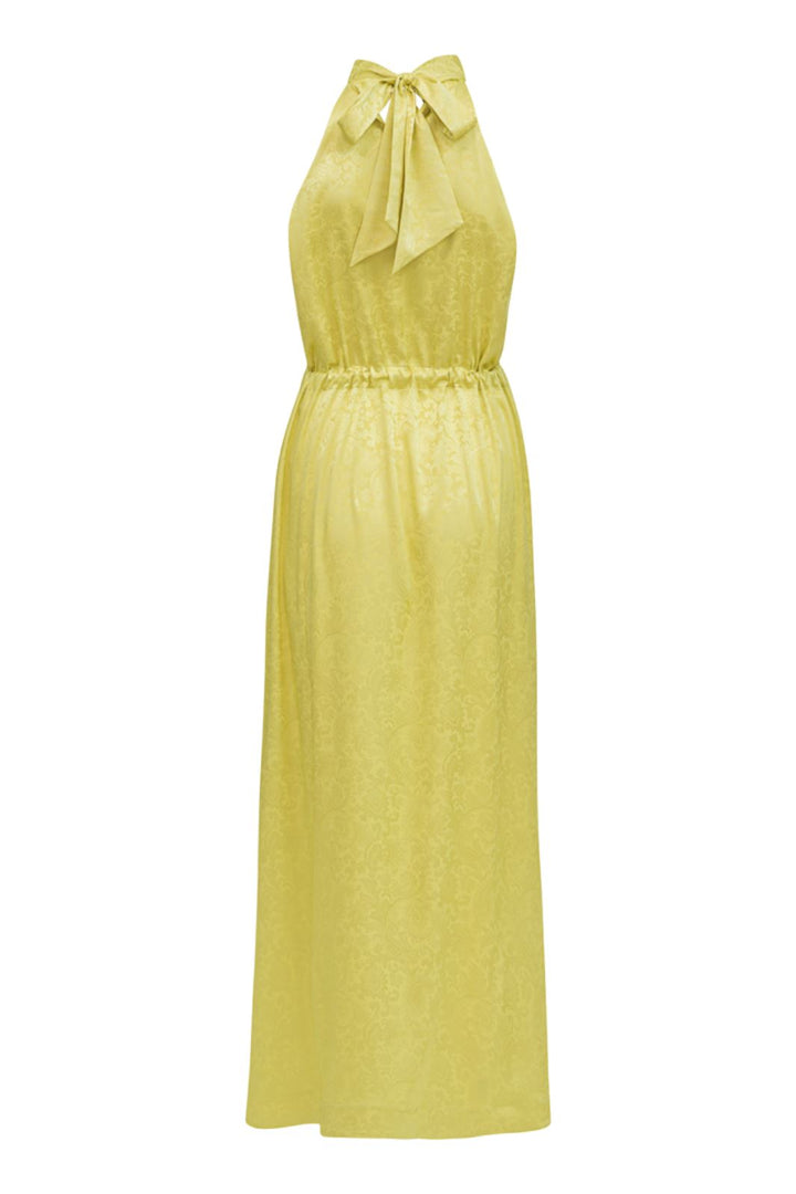 Karmamia - Layla Dress - Yellow Paisley Jacquard