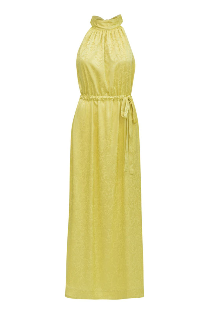 Karmamia - Layla Dress - Yellow Paisley Jacquard