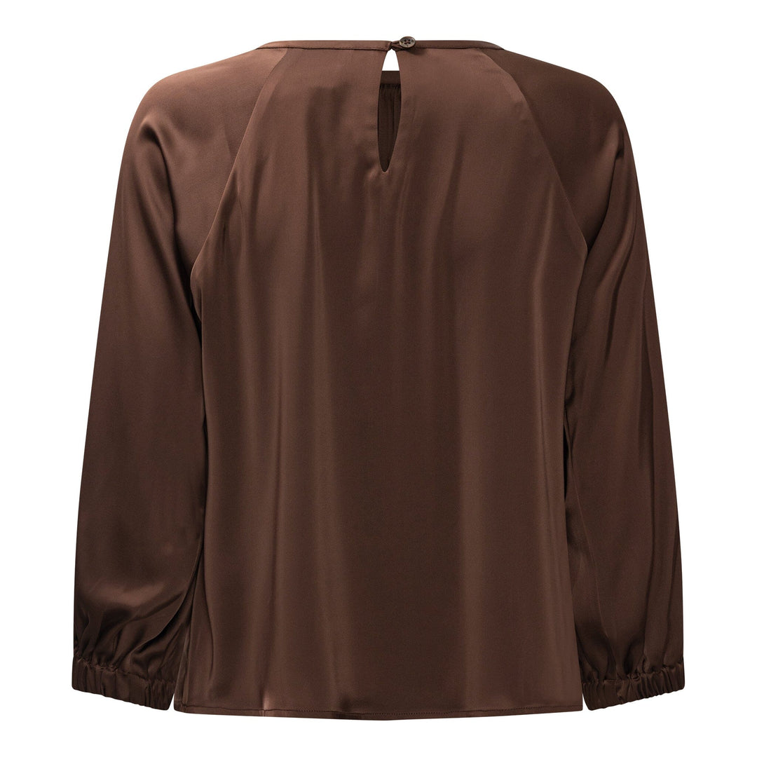 Karmamia - Rachel Blouse 2415 - Semi Rich Brown Bluser 
