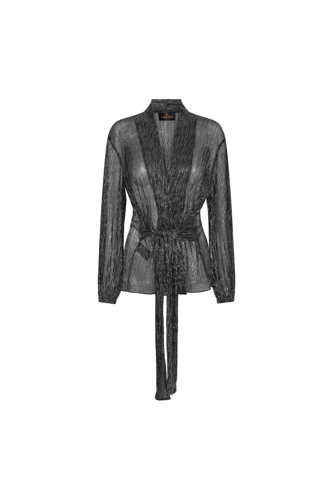 Karmamia - Shimmer Wrap Blouse 2579 - Silver