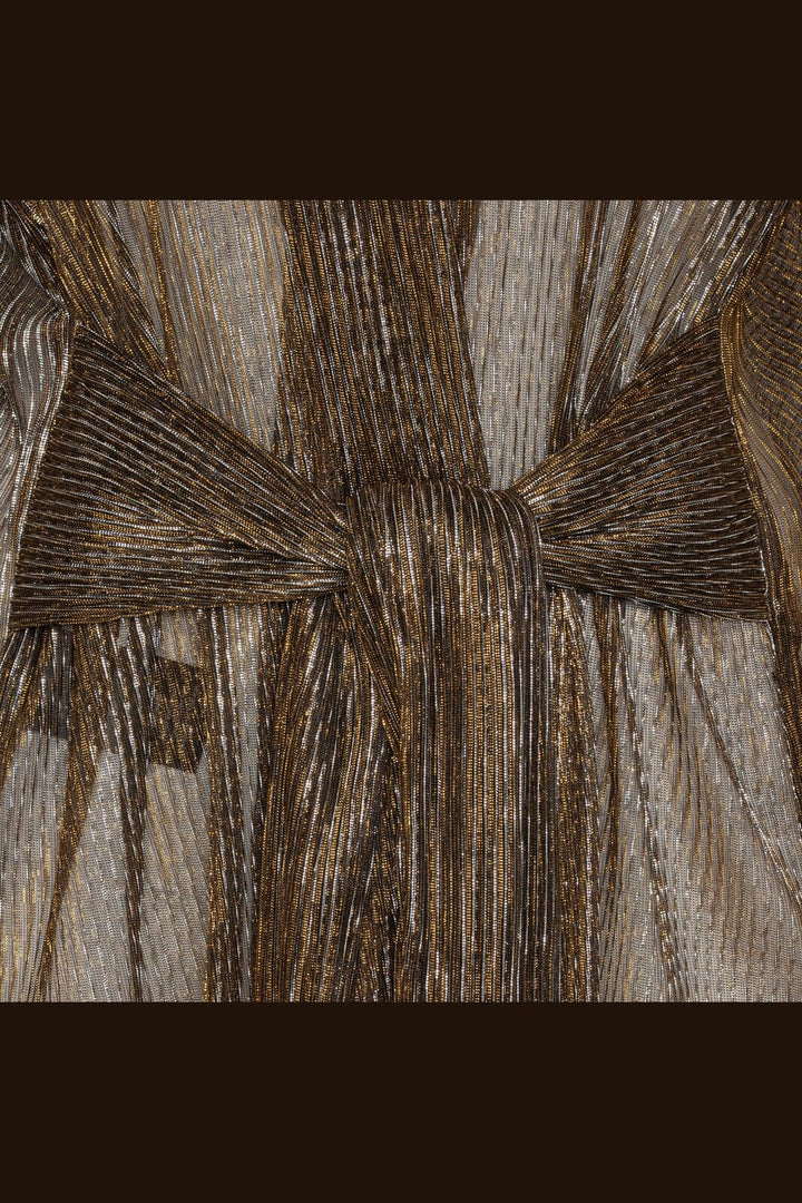 Karmamia - Shimmer Wrap Blouse 2580 - Bronze