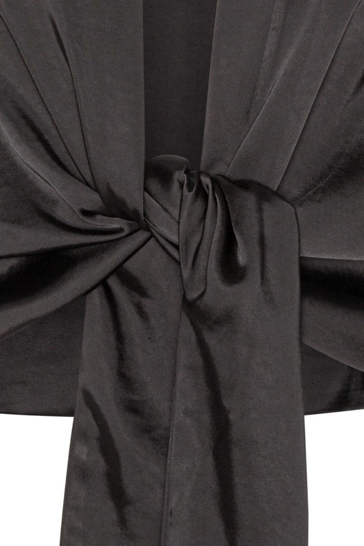 Karmamia - Wrap Jacket - Black Rich Satin