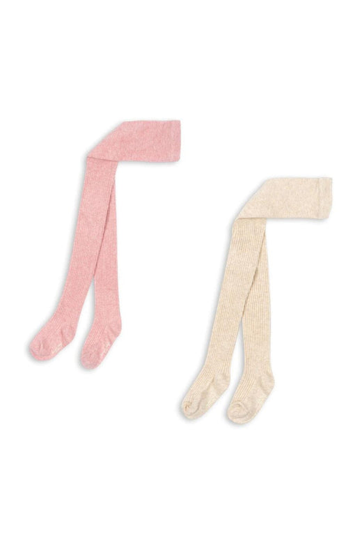Konges Sløjd - 2 Pack Rib Tights Ks103648 - Rose Mix Strømpebukser 
