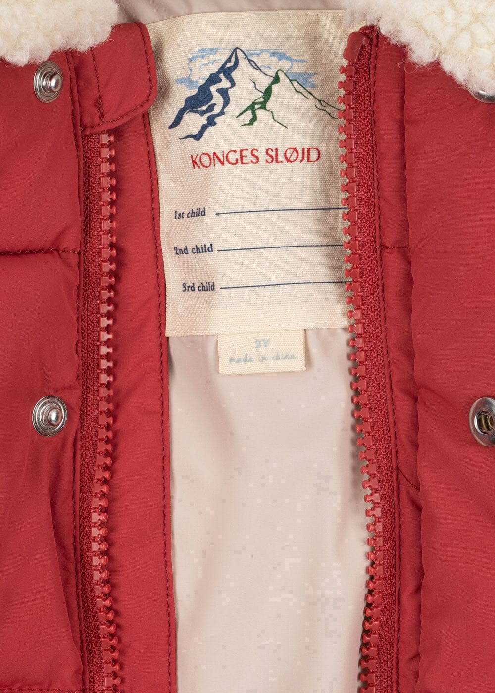 Konges Sløjd - Alpi Collar Jacket Grs Ks105680 - Cardinal Jakker 