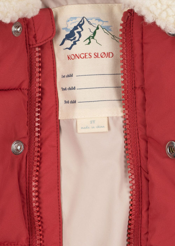 Konges Sløjd - Alpi Collar Jacket Grs Ks105680 - Cardinal Jakker 
