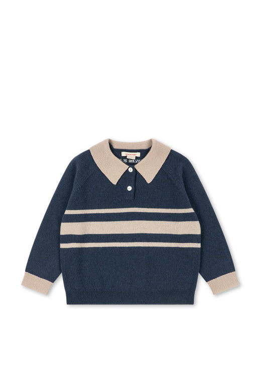 Konges Sløjd - Basi Polo Ks106376 - Dark Blue Stripe T-shirts 