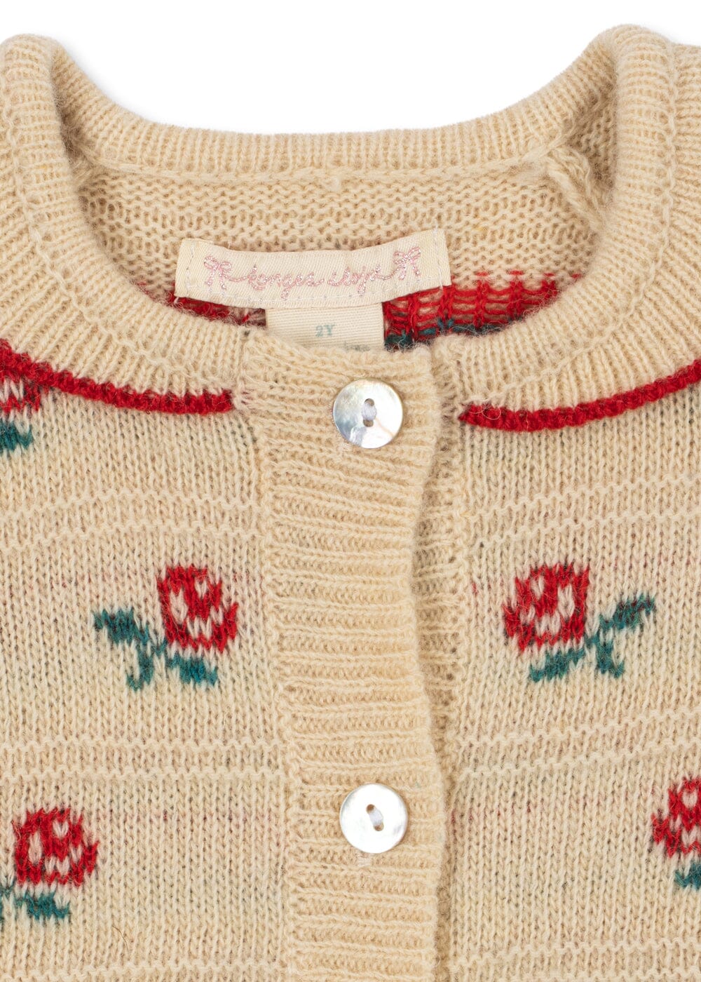 Konges Sløjd - Belou Collar Cardigan Ks106393 - Rose Cardigans 