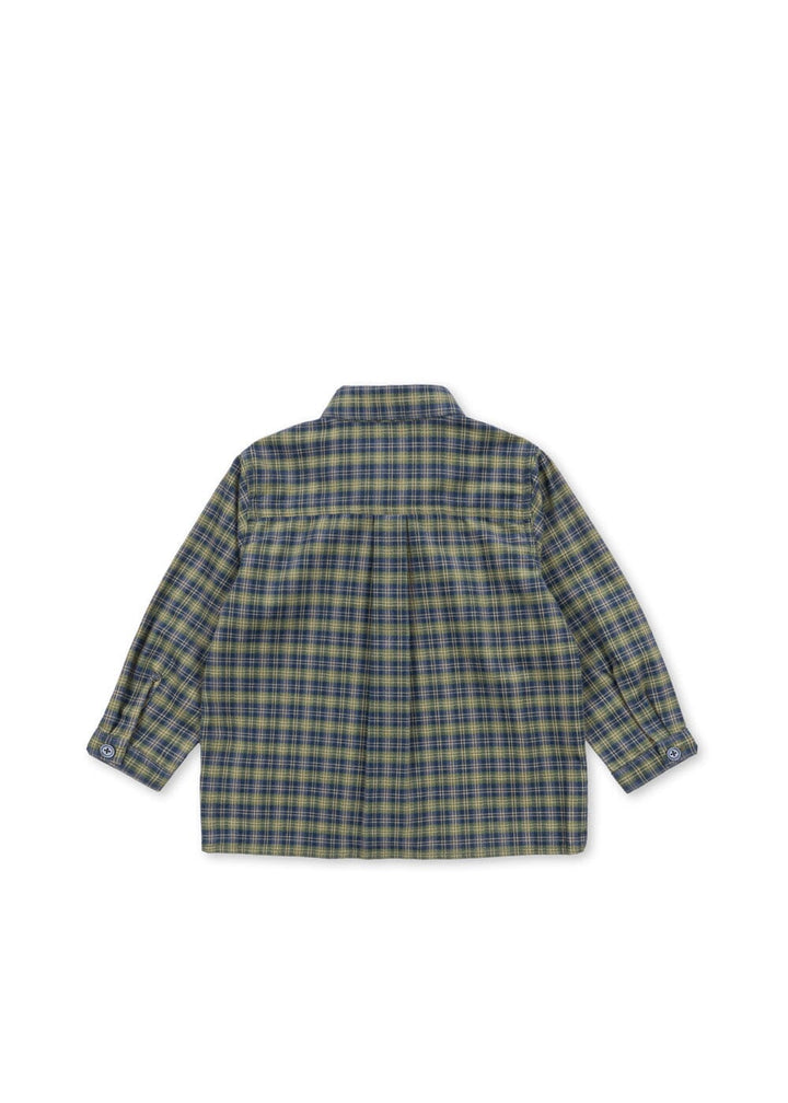 Konges Sløjd - Cara Ls Shirt Gots Ks108135 - Laurel Blue Check Skjorter 