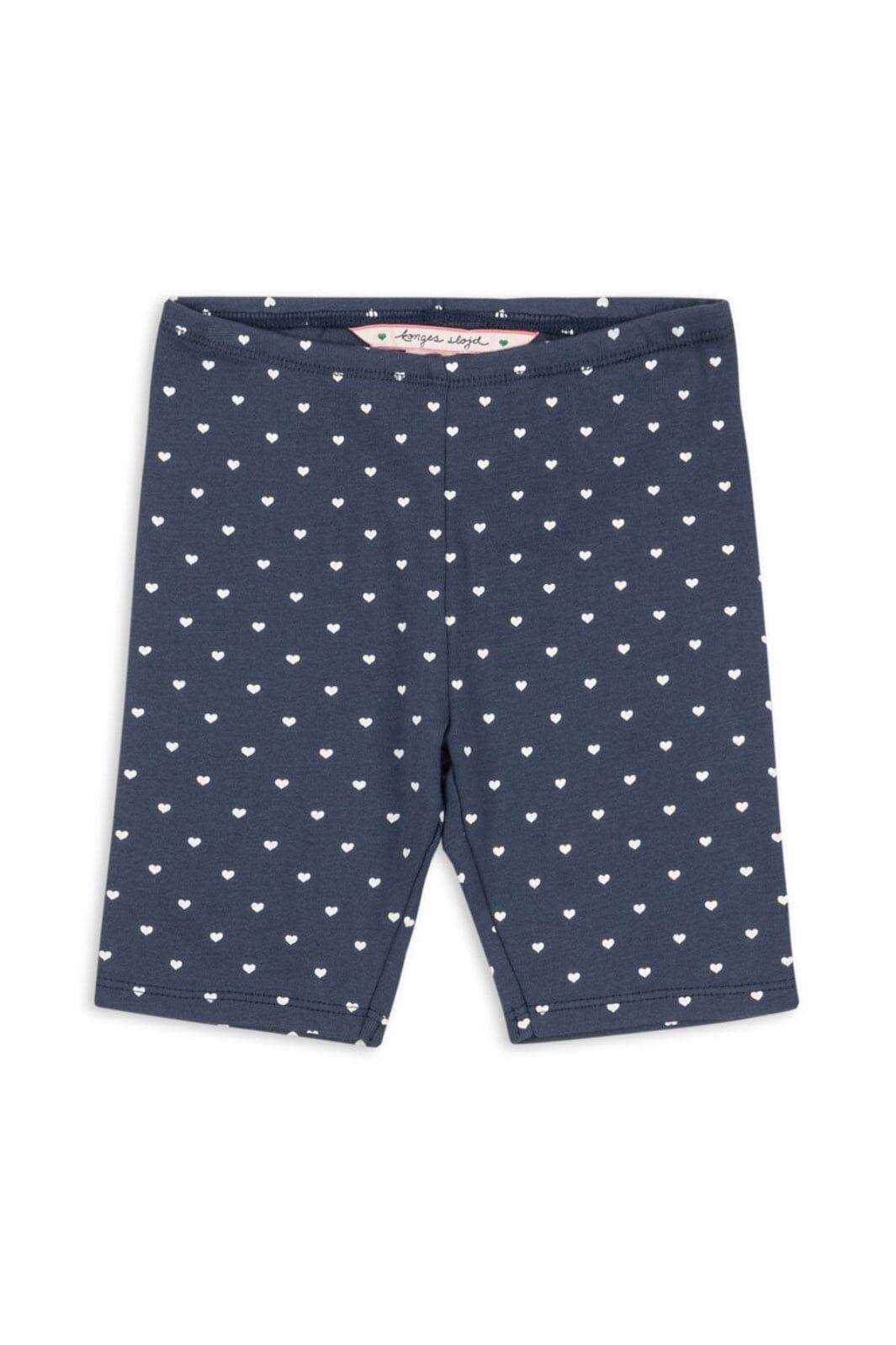 Konges Sløjd - Classic Short Leggings Gots Ks104733 - Heart Blues Leggings 