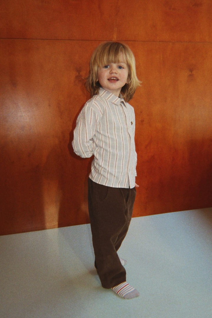 Konges Sløjd - Elliot Ls Shirt Gots Ks106462 - Tocororo Stripe Skjorter 