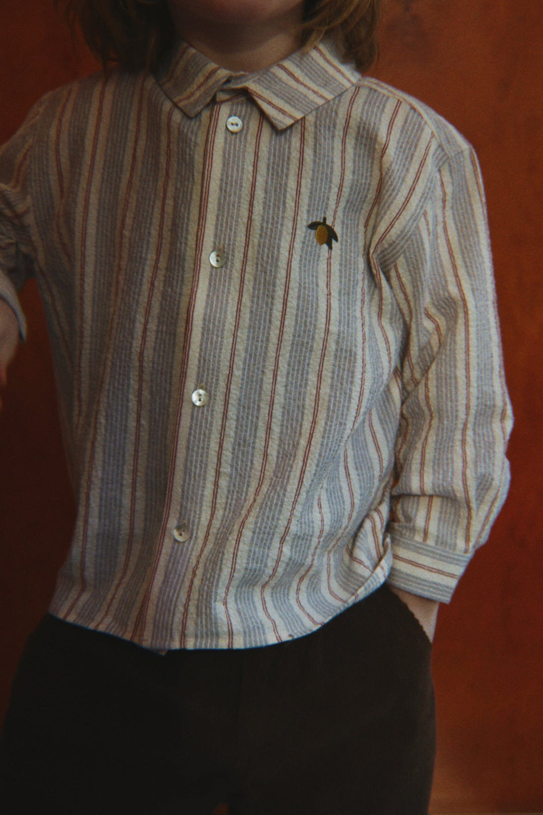 Konges Sløjd - Elliot Ls Shirt Gots Ks106462 - Tocororo Stripe Skjorter 