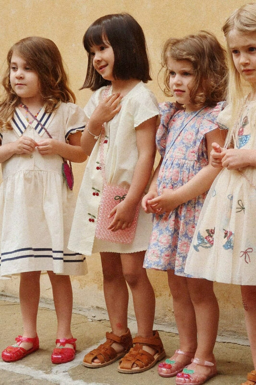 Konges Sløjd - Evia Cherry Dress Gots Ks104794 - Cloud Cream