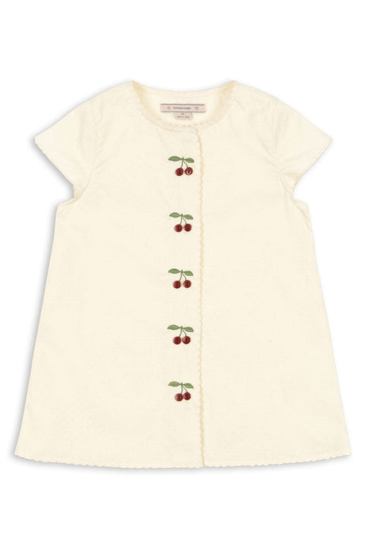 Konges Sløjd - Evia Cherry Dress Gots Ks104794 - Cloud Cream
