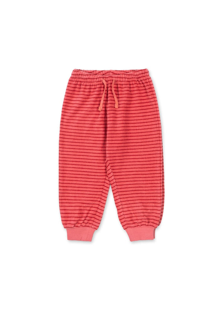 Konges Sløjd - Itty Sweat Pants Gots Ks106044 - Cardinal Rose Stripe