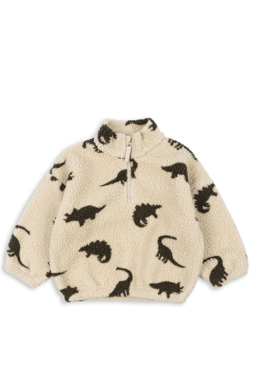 Konges Sløjd - Jody Teddy Half Zip Grs Ks104067 - Dino Silhouette