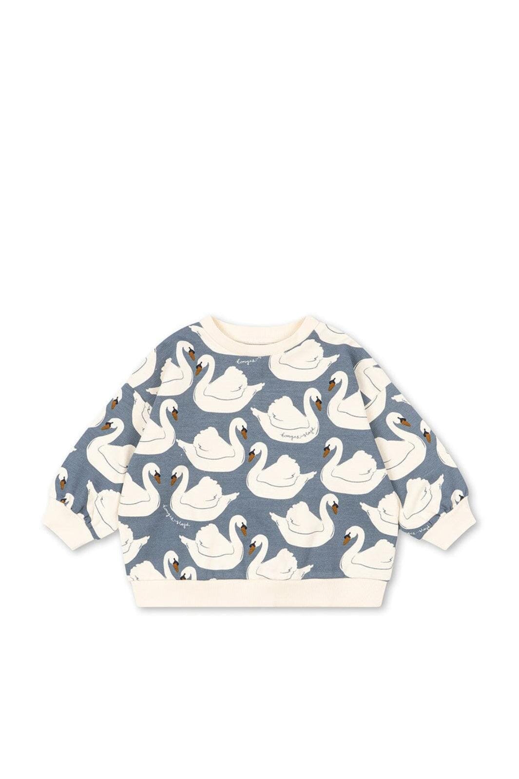 Konges Sløjd - Loupy Print Sweat Shirt Gots Ks106116 - Swan