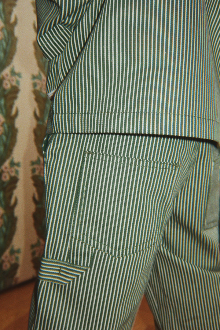 Konges Sløjd - Luc Pants Gots Ks106527 - Milk Verte Stripe Bukser 