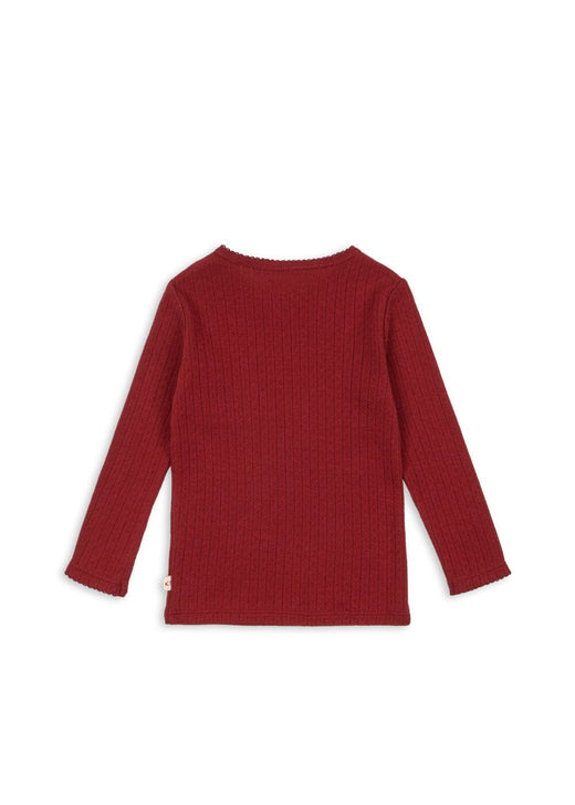 Konges Sløjd - Minnie Blouse Gots Ks104372 - Red Dahlia Bluser 