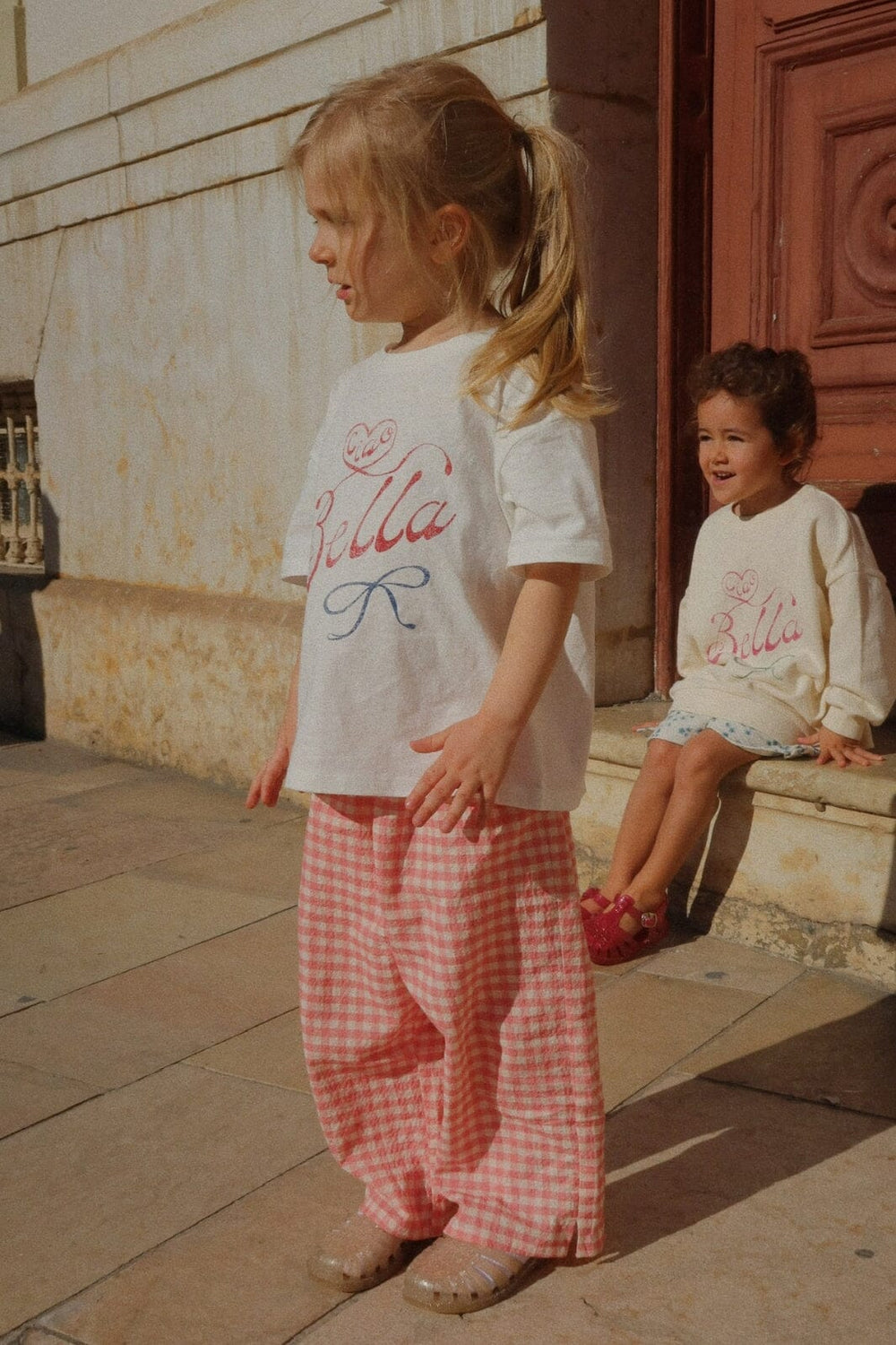 Konges Sløjd - Rhw X Ks Bella Pants Gots Ks103590 - Peach Blossom Check