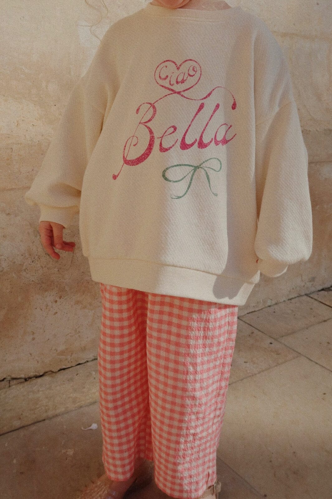 Konges Sløjd - Rhw X Ks Bella Pants Gots Ks103590 - Peach Blossom Check