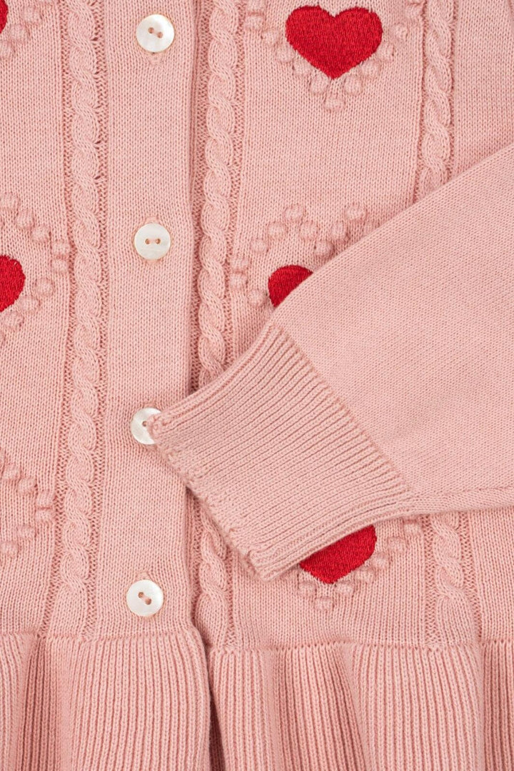 Konges Sløjd - Soleil Cardigan Gots Ks103980 - Silver Pink
