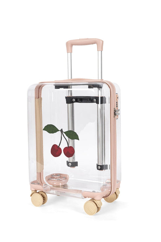 Konges Sløjd - Transparent Travel Suitcase Ks105556 - Cherry Transparent Accessories 