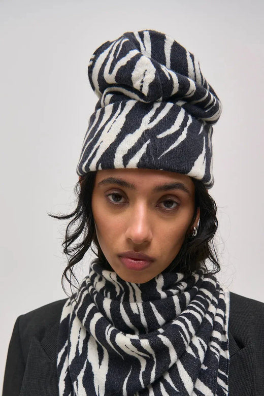 Lala Berlin - Lbbeanie Bina 10020106 - Black Tiger Huer 