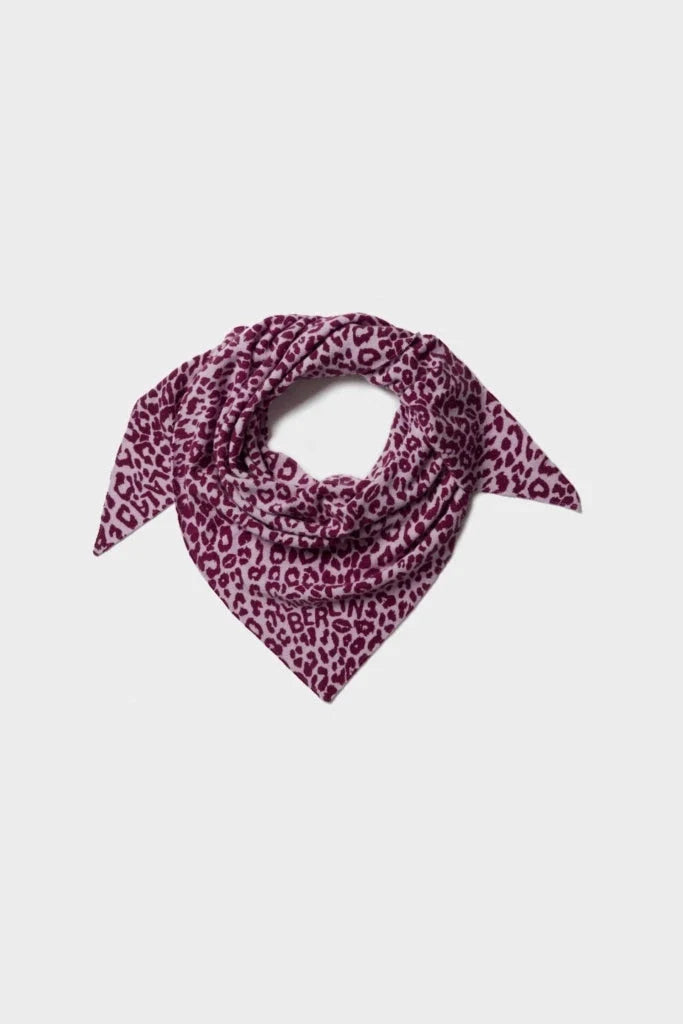 Lala Berlin - Lbtriangle M 10020124 - Burgundy Leo Tørklæder 