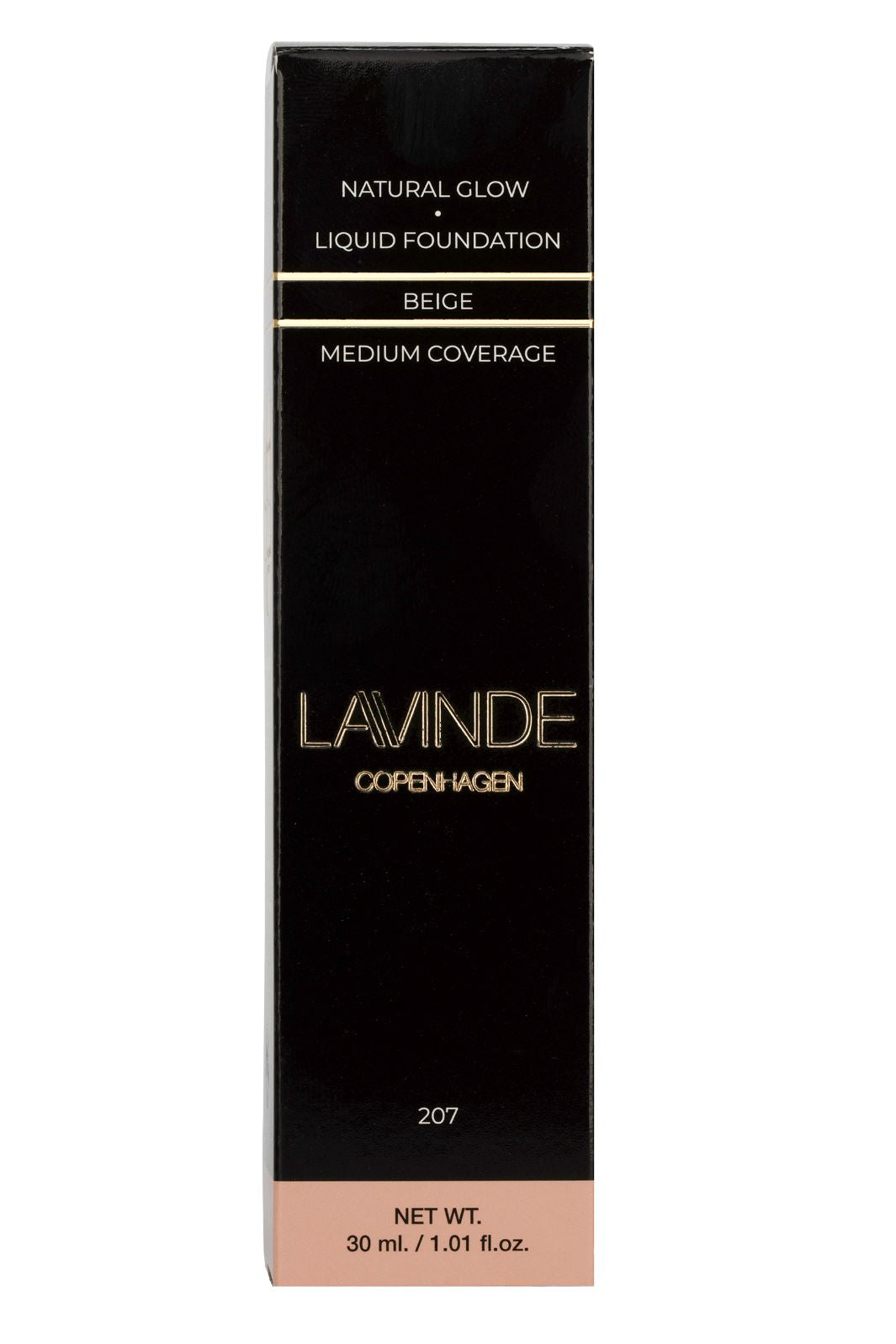 Lavinde Copenhagen - Natural Glow Liquid Foundation Beige 207 - 130501 - 30 ml