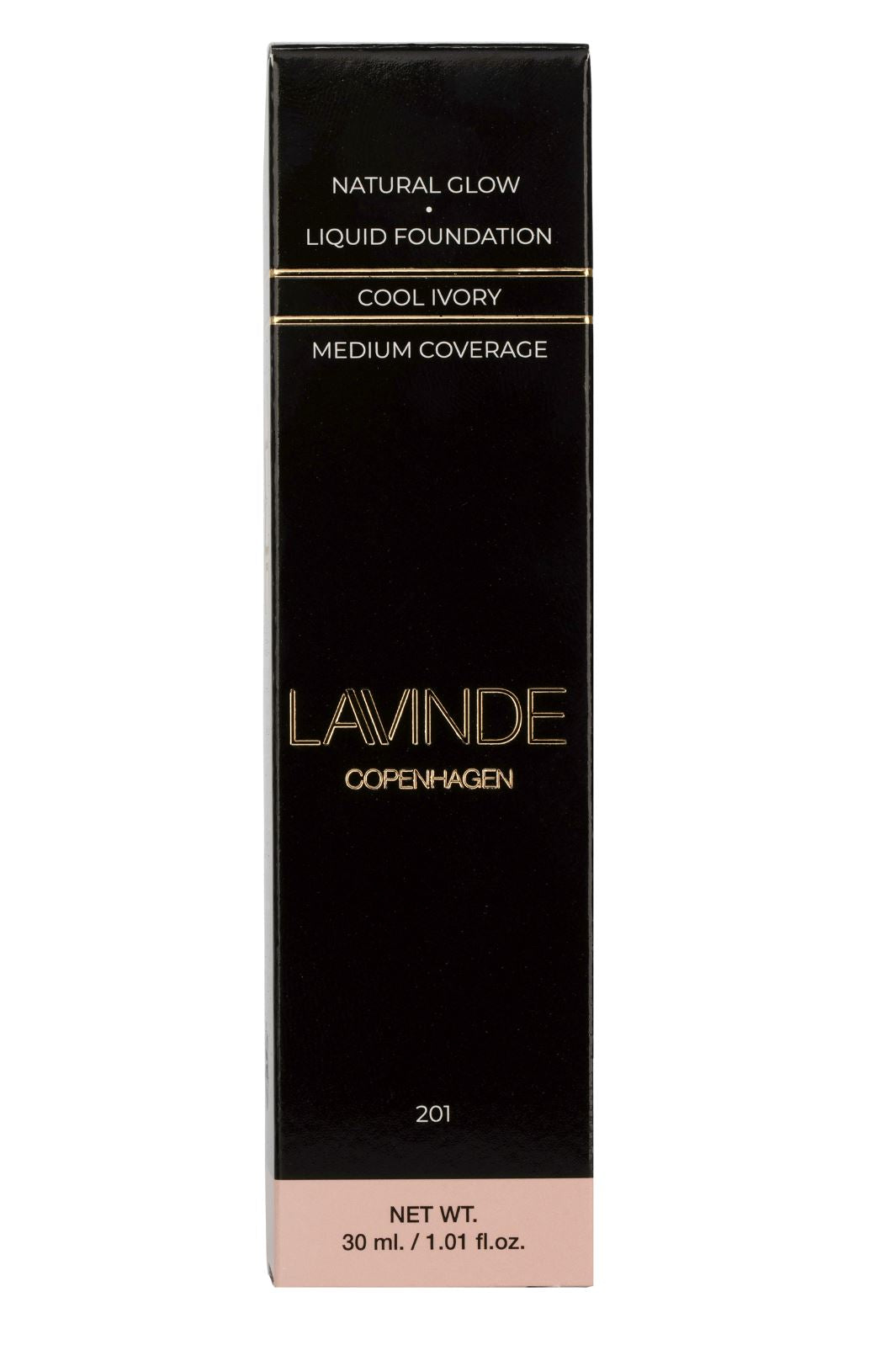 Lavinde Copenhagen - Natural Glow Liquid Foundation Cool Ivory 201 - 130101 - 30 ml