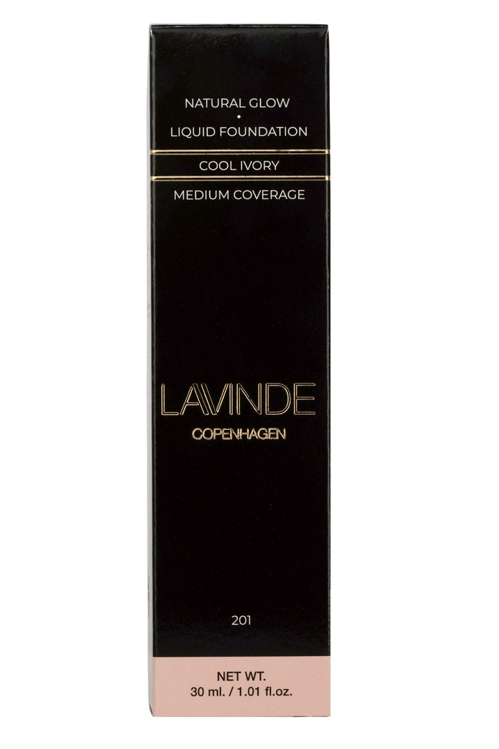Lavinde Copenhagen - Natural Glow Liquid Foundation Cool Ivory 201 - 130101 - 30 ml