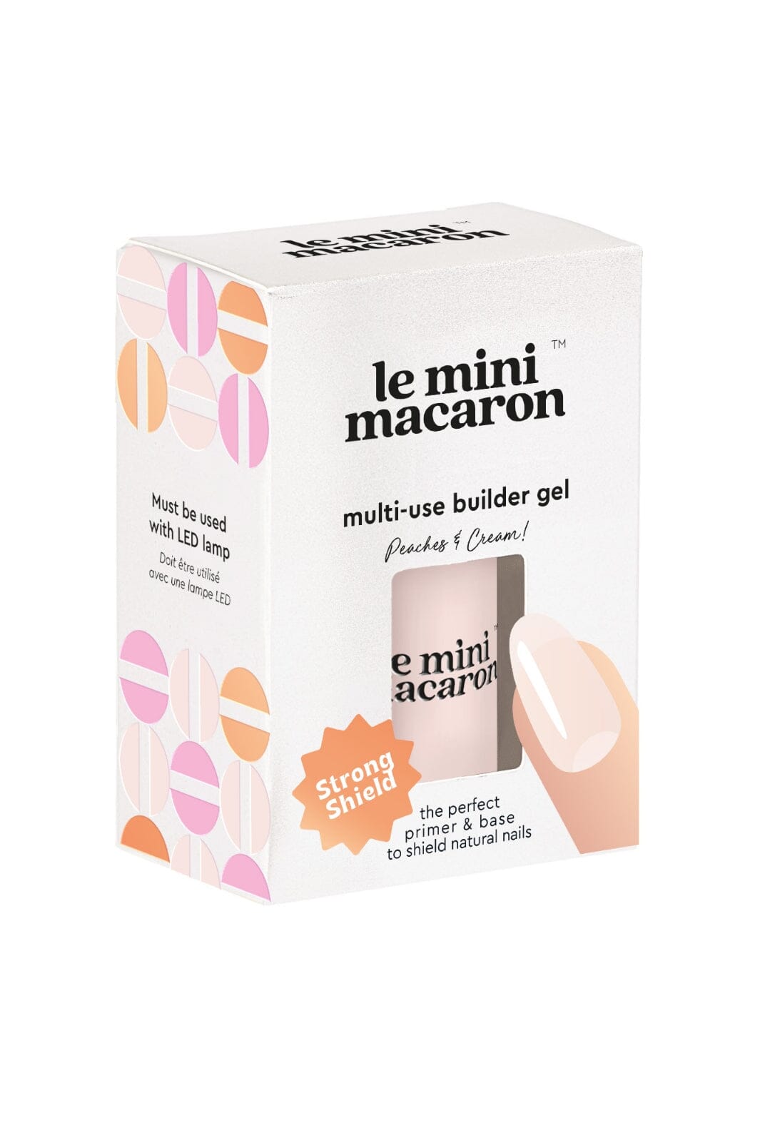 Le Mini Macaron - Multi PBG002 - Use Builder Gel Peaches and cream