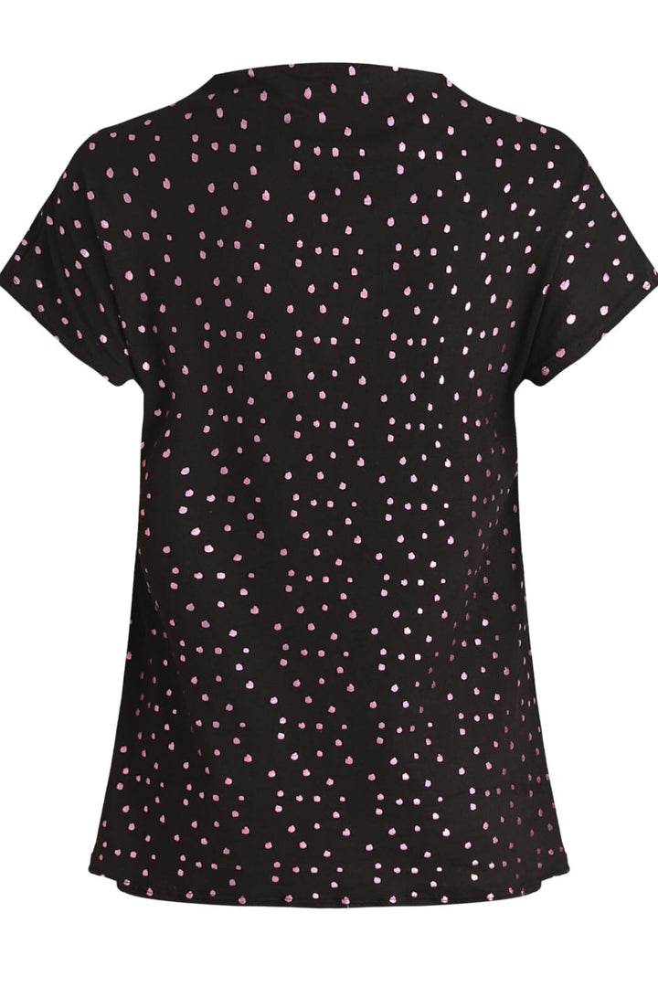 Liberte - Alma-Top - Black Pink Holographic Dot