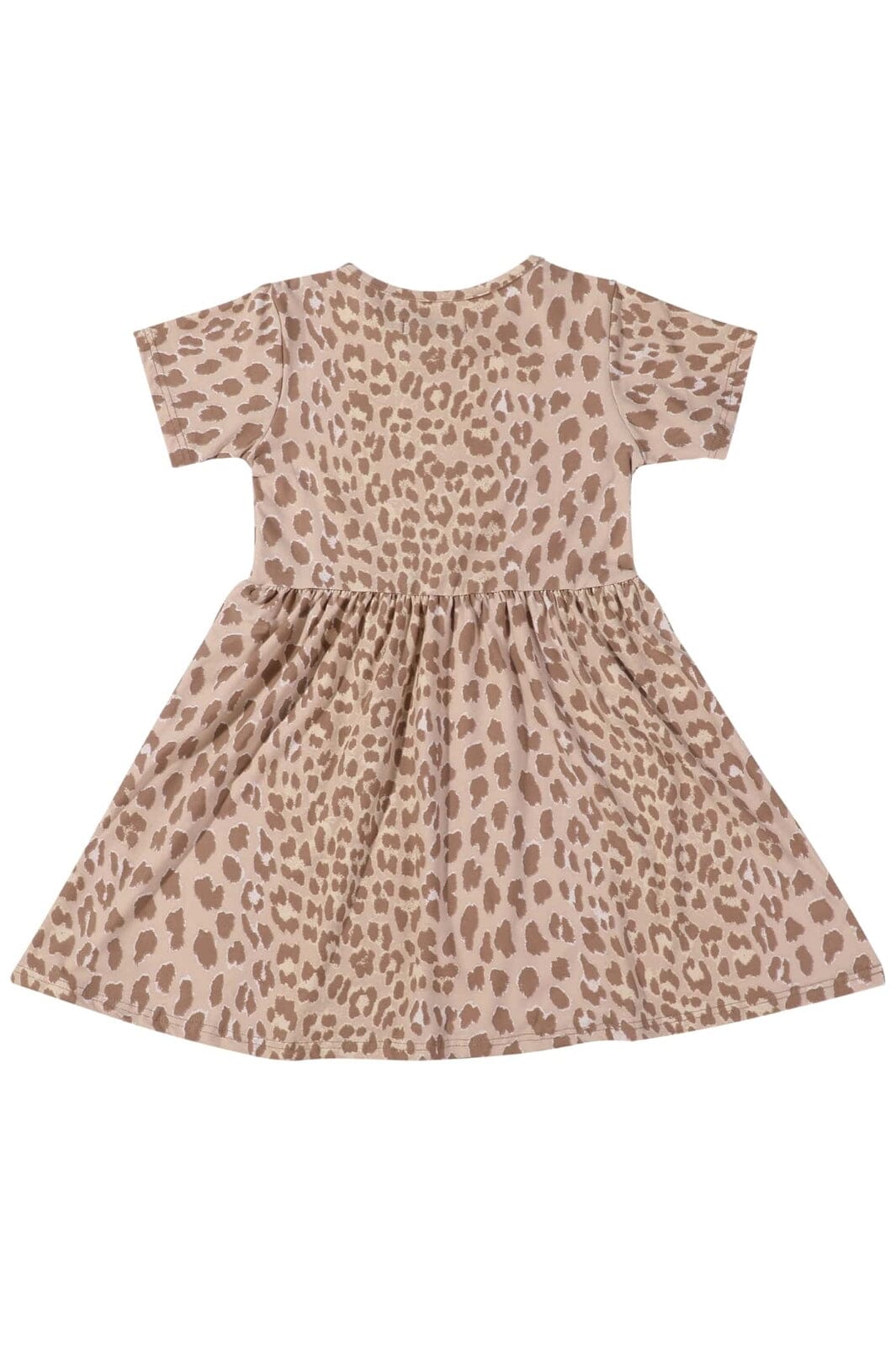 Liberte Ami - Alma-Ss-Babydoll-Dress (Kids) 9652 - Desert Lux Leo