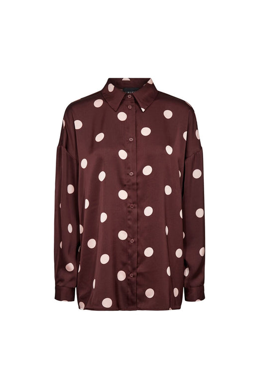 Liberte - Dotti Ls Shirt 22349 - Plum Rose Big Dot