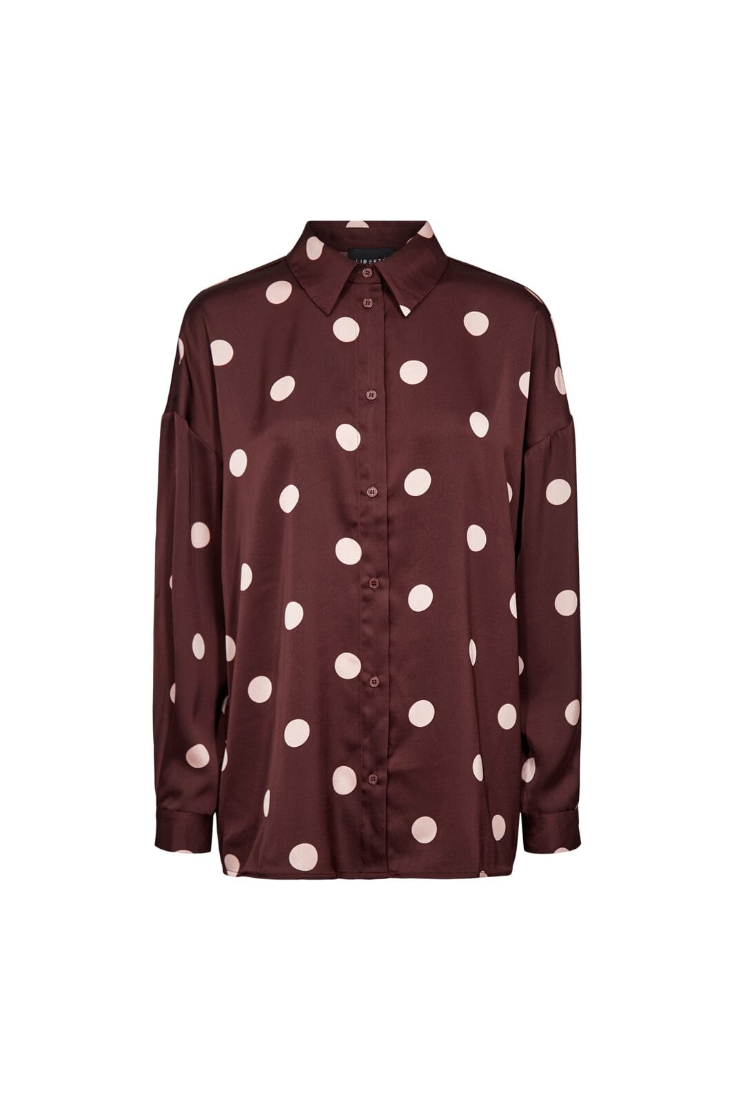 Liberte - Dotti Ls Shirt 22349 - Plum Rose Big Dot