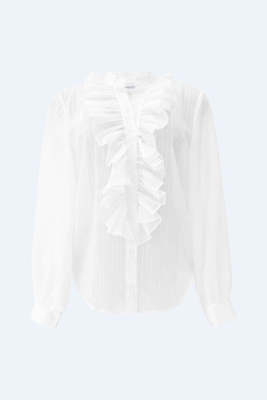 Liberte - Filippa Ls Frill Shirt 22483 - White
