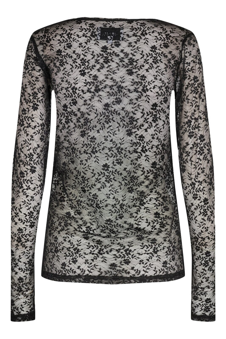 Liberte - Isa-Ls-Lace-Blouse - Black Flower